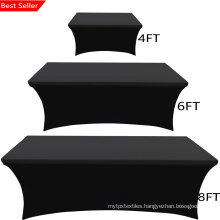 4ft 6ft 8ft Rectangle Rectangular Fitted Spandex Tablecloths Wedding Party Table Covers Event Stretch Tablecloths